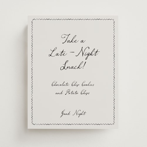 This is a rock wedding signs with standard by Pati Cascino called puglia printing on doublethick in 8x10