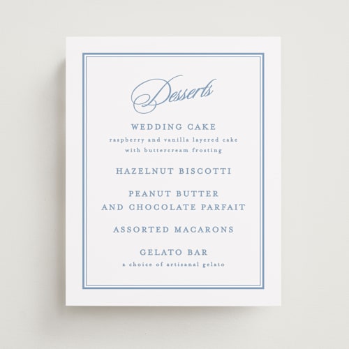 This is a ocean wedding signs with standard by Creo Study called posh printing on doublethick in 8x10