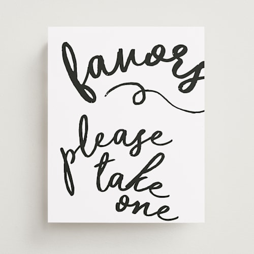 This is a tuxedo wedding signs with standard by Kelly Watkins called marlowe printing on doublethick in 8x10