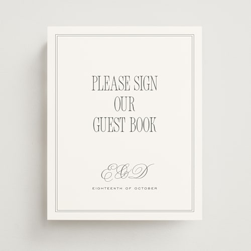 This is a sugar wedding signs with standard by chocomocacino called ris al’amande printing on doublethick in 8x10