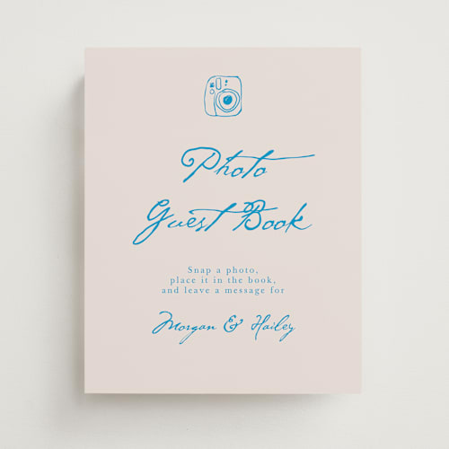 This is a sky whispers wedding signs with standard by Cass Loh called handdrawn little things printing on doublethick in 8x10