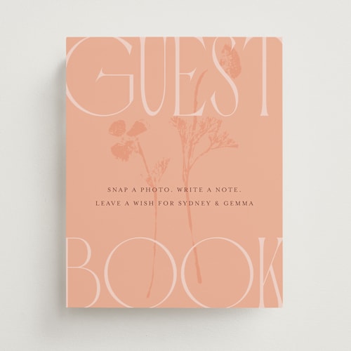 This is a poppy wedding signs with standard by Morgan Kendall called bloom printing on doublethick in medium