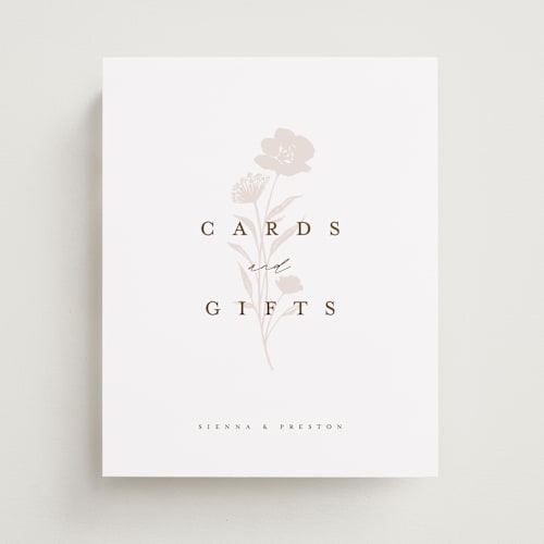 This is a coffee wedding signs with standard by chocomocacino called shiruko printing on doublethick in 8x10