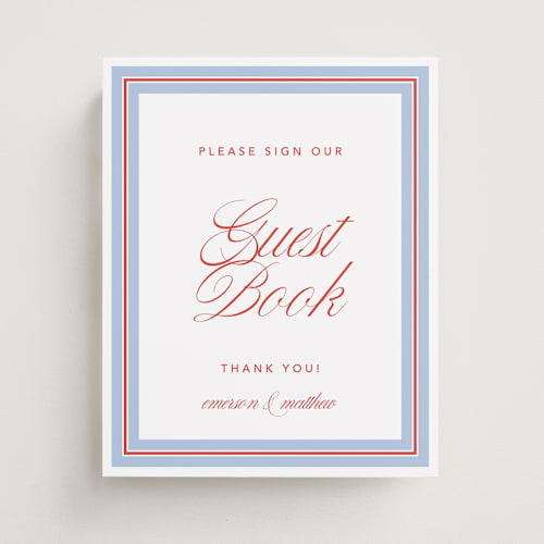 This is a strawberry wedding signs with standard by Kelly Watkins called charm printing on doublethick in 8x10