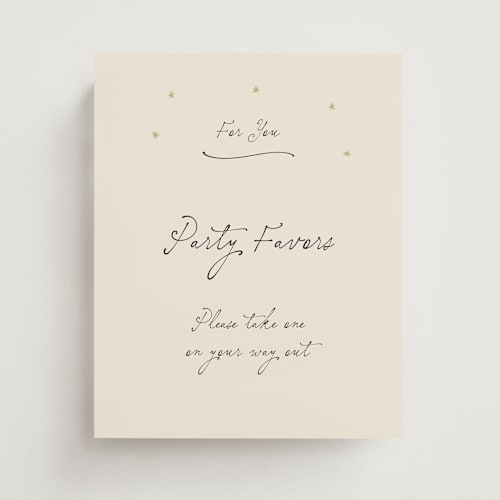 This is a noir wedding signs with standard by Ani Somi called written in the stars printing on doublethick in 8x10