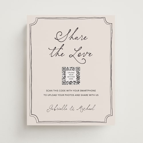 This is a vintage wedding signs with standard by Kelly Watkins called felicity printing on doublethick in 8x10