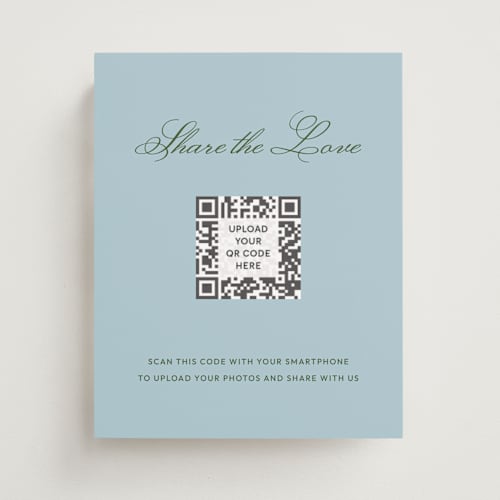 This is a sky wedding signs with standard by Kelly Watkins called solstice printing on doublethick in 8x10