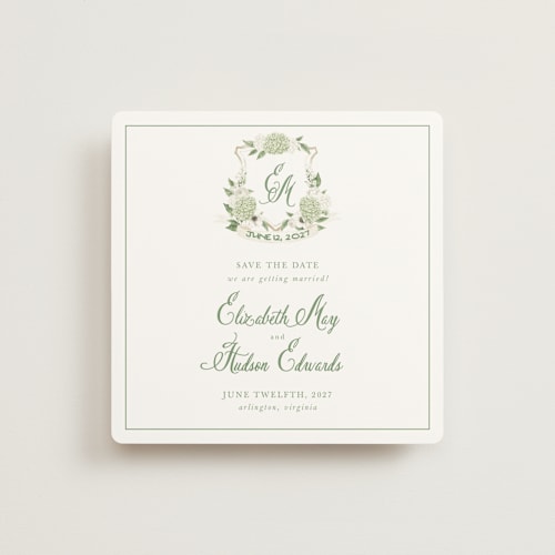 This is a limelight save the date with standard by Design Lotus called sweethearts printing on signature in standard