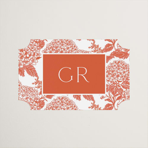 This is a sunset custom stickers with standard by Jenna Holcomb called coastal toile printing on uncoated sticker paper in sticker
