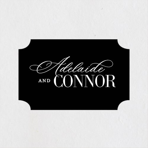 This is a diamond wedding favor labels with standard by Jessica Corliss called this and that printing on uncoated sticker paper in sticker