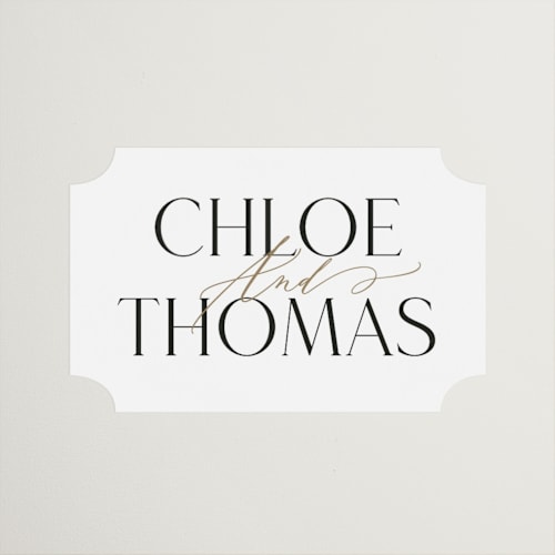This is a silk wedding favor labels with standard by Kelly Schmidt called overlay printing on uncoated sticker paper in sticker