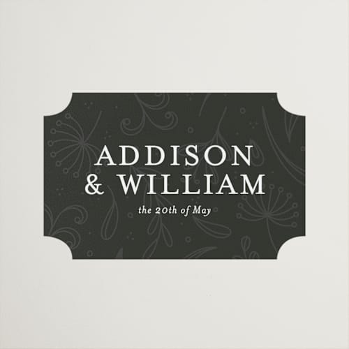 This is a cloud wedding favor labels with standard by Pine Street Creative called as if a dream printing on uncoated sticker paper in sticker