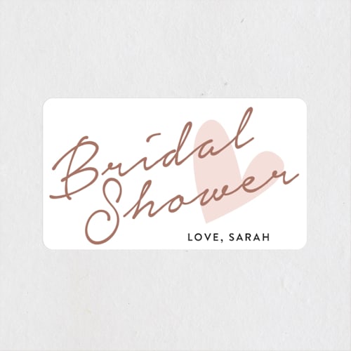 This is a petal custom stickers with standard by Chasity Smith called bridal heart printing on uncoated sticker paper in sticker