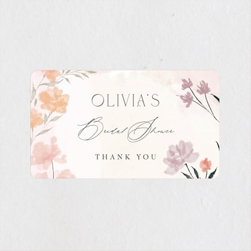 This is a blush custom stickers with standard by Nicoletta Savod called spring blossom printing on uncoated sticker paper in sticker