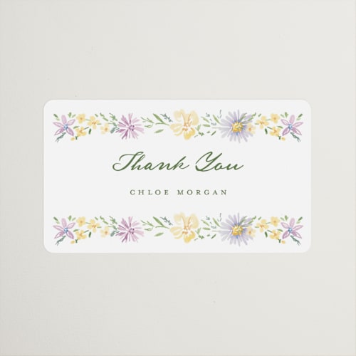 This is a meadow custom stickers with standard by Petra Kern called wild flowers printing on uncoated sticker paper in sticker