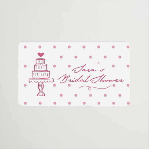 This is a azalea custom stickers with standard by Tina Faselli called le cake printing on uncoated sticker paper in sticker