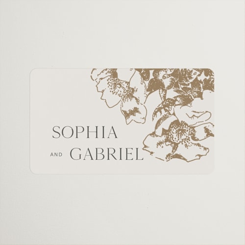This is a hope floats wedding favor labels with standard by Design Lotus called mon amour printing on uncoated sticker paper in sticker