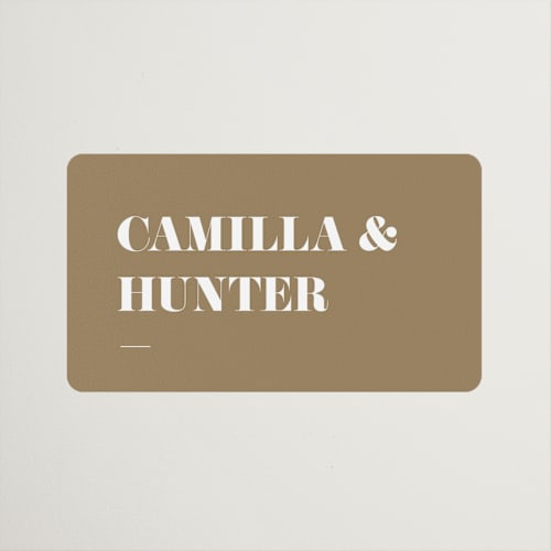 This is a snow wedding favor labels with standard by FRANI called golden stamp printing on uncoated sticker paper in sticker