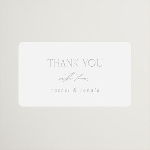 This is a snow wedding favor labels with standard by AK Graphics called bellino printing on uncoated sticker paper in sticker