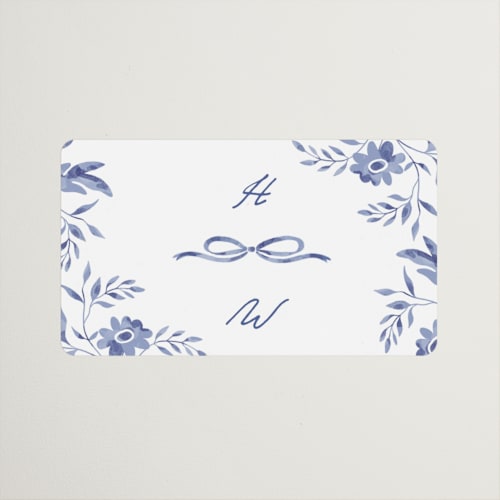 This is a willow wedding favor labels with standard by Susan Zinader called daisy toile printing on uncoated sticker paper in sticker