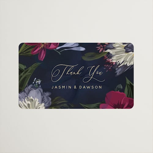 This is a jewel wedding favor labels with standard by Susan Moyal called after midnight printing on uncoated sticker paper in sticker
