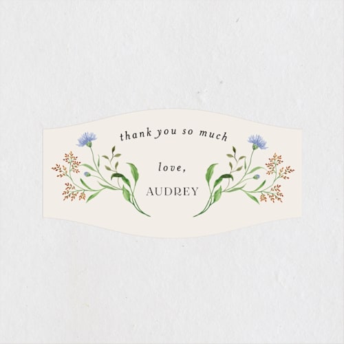 This is a elder flower custom stickers with standard by Sarah Knight called wild meadow printing on uncoated sticker paper in sticker