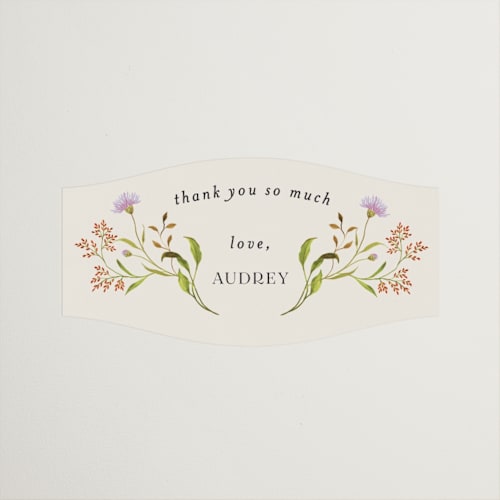 This is a poppy custom stickers with standard by Sarah Knight called wild meadow printing on uncoated sticker paper in sticker