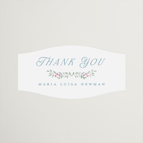 This is a flower braid custom stickers with standard by Petra Kern called wildflowers crest printing on uncoated sticker paper in sticker