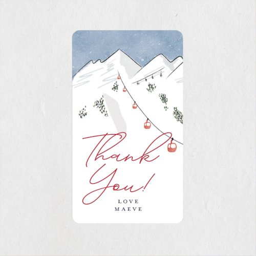 This is a lodge wedding favor labels with standard by Jenna Holcomb called last ride printing on uncoated sticker paper in sticker