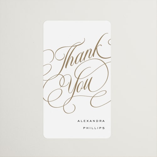 This is a snow custom stickers with standard by Stacy Maalouf called bridal shower script printing on uncoated sticker paper in sticker