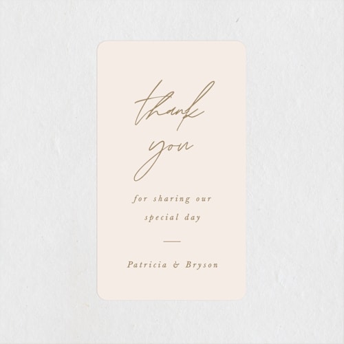 This is a linen wedding favor labels with standard by Brandy Folse called everlasting love printing on uncoated sticker paper in sticker