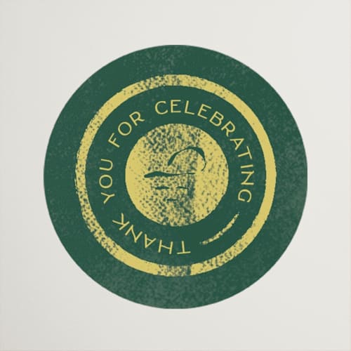 This is a island citrus wedding favor labels with standard by Pixel and Hank called coastal drift printing on uncoated sticker paper in sticker