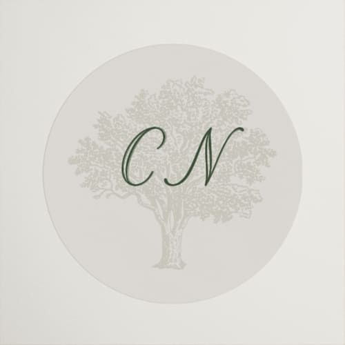 This is a olive wedding favor labels with standard by Jenna Holcomb called washington dc toile printing on uncoated sticker paper in sticker