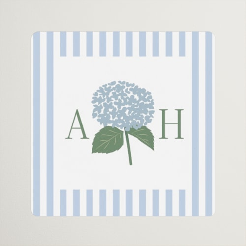 This is a sky custom stickers with standard by Carolyn MacLaren called hydrangea home printing on uncoated sticker paper in sticker