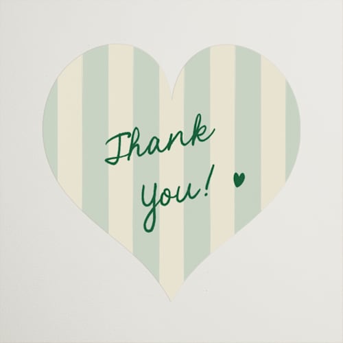 This is a mint custom stickers with standard by Ani Somi called charming in stripes printing on uncoated sticker paper in sticker