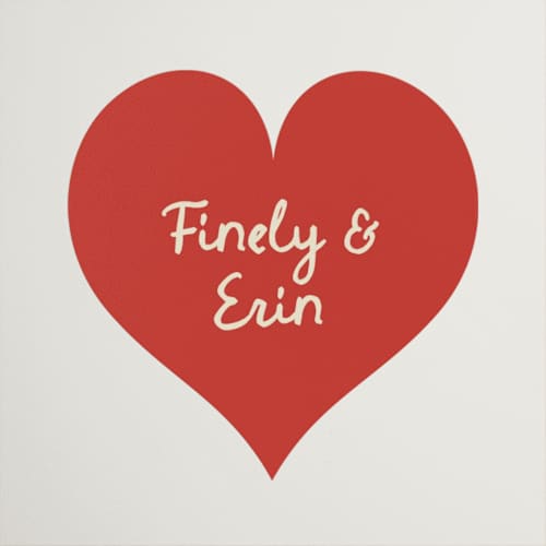 This is a cherry wedding favor labels with standard by Ani Somi called big heart wedding printing on uncoated sticker paper in sticker