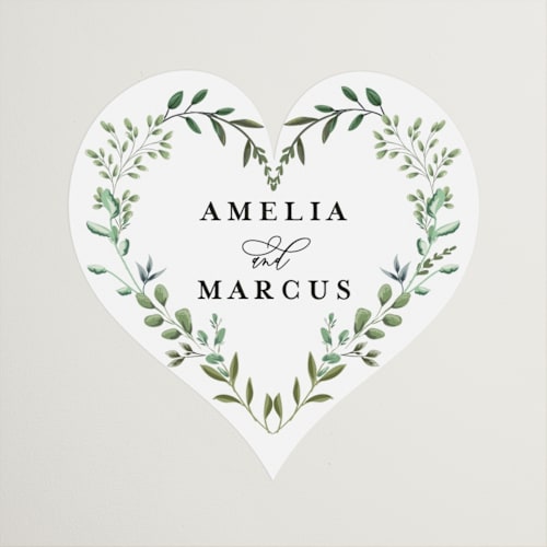 This is a mojito wedding favor labels with standard by Susan Moyal called monogramed arch printing on uncoated sticker paper in sticker