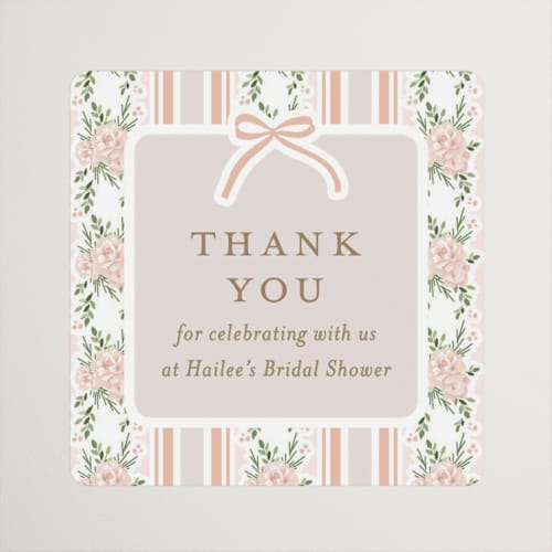 This is a petal custom stickers with standard by Jennifer Postorino called sweet celebration printing on uncoated sticker paper in sticker
