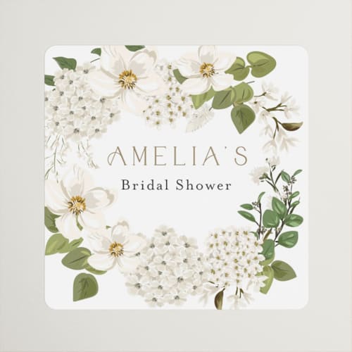 This is a porcelain custom stickers with standard by Susan Moyal called garden love printing on uncoated sticker paper in sticker