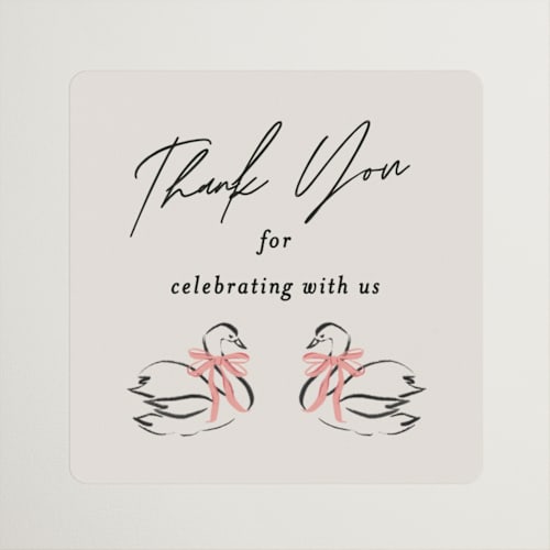 This is a peony custom stickers with standard by Jackie Crawford called sparkling wedding cake printing on uncoated sticker paper in sticker