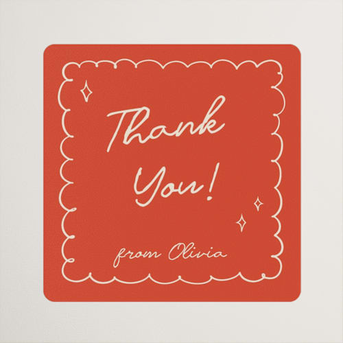 This is a sangria spark custom stickers with standard by Zove Ahhh called party on! printing on uncoated sticker paper in sticker