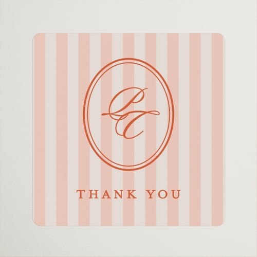 This is a sunset wedding favor labels with standard by Creo Study called scripted printing on uncoated sticker paper in sticker