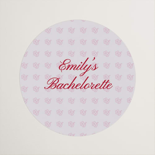 This is a peony wedding favor labels with standard by Jennifer Elizabeth Johnson called sip and sway printing on uncoated sticker paper in sticker