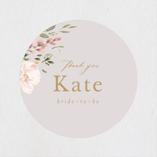 This is a mist custom stickers with standard by Itsy Belle Studio called bridal cake printing on uncoated sticker paper in sticker
