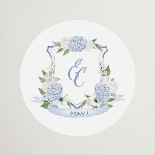 This is a periwinkle custom stickers with standard by Design Lotus called sweethearts printing on uncoated sticker paper in sticker
