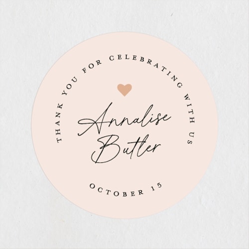 This is a petal custom stickers with standard by Sandra Picco Design called let's brunch printing on uncoated sticker paper in sticker
