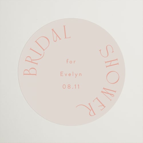 This is a blush custom stickers with standard by Angela Thompson called brunch & bubbles printing on uncoated sticker paper in sticker