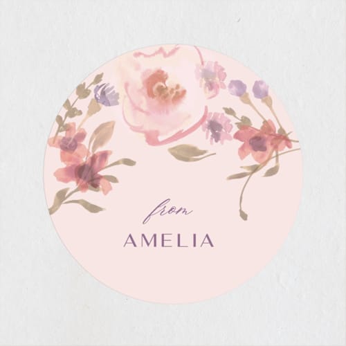 This is a blush custom stickers with standard by Teju Reval called sweet dreams printing on uncoated sticker paper in sticker