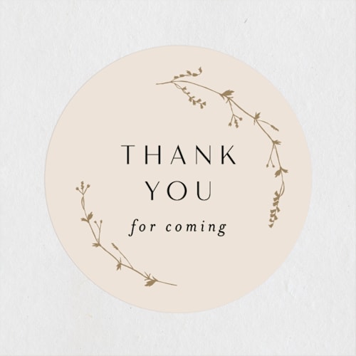 This is a eggshell custom stickers with standard by Amy Kross called vine wrap printing on uncoated sticker paper in sticker