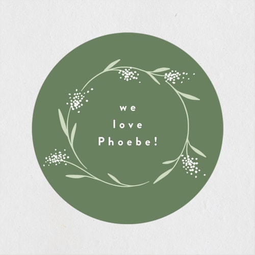 This is a garden custom stickers with standard by Alethea and Ruth called floral letters printing on uncoated sticker paper in sticker